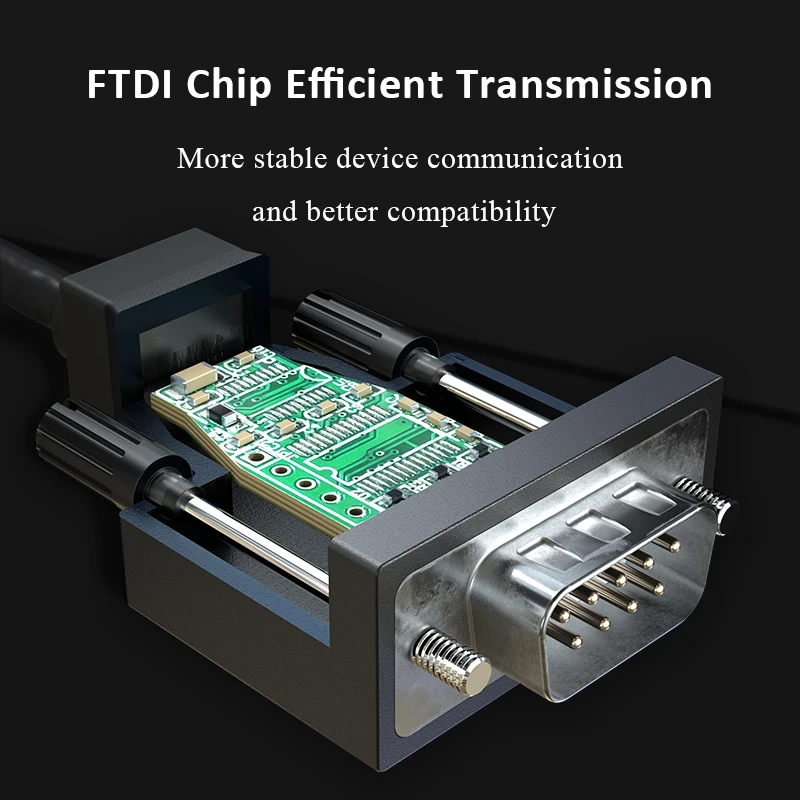 UOTEK 1.5 متر USB RS232 كابل محول مسلسل USB-A COM ميناء كابل المسلسل DB9 ذكر 9Pin موصل دعم نظام متعدد UT-8232 #3