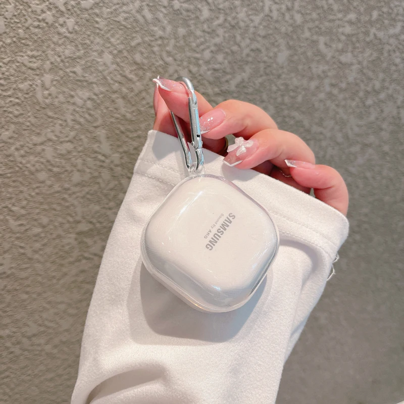 شفافة سماعة الحال بالنسبة لسامسونج غالاكسي براعم برو لايف 2 Buds2 غطاء واضح مكافحة سقوط واقية شل درع ل GalaxyBuds