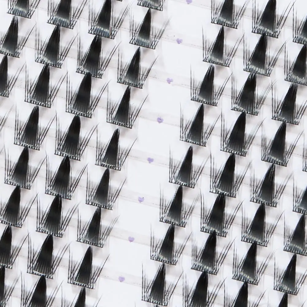 Cílios postiços naturais realistas densos único cluster cílios estilo mangá reutilizáveis cluster cílios adequados para iniciante m9h6