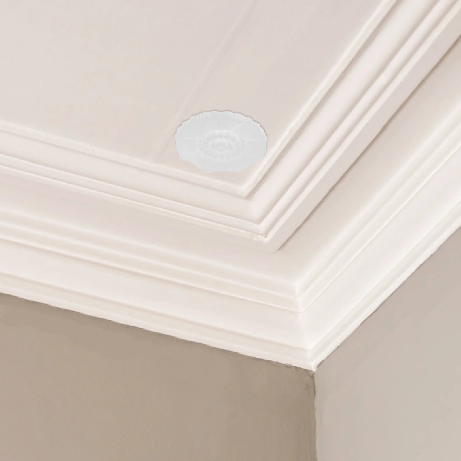 

Ceiling Lamp Plate Decoration Round Medallion Ring Plastic Parts for Light Fixtures Material Exquisite Design Widely Used