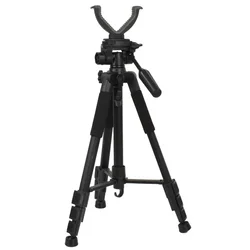 Accessori per la caccia con treppiede telescopico per esterni per la caccia con supporto per bastoncini da tiro in alluminio V-Yoke per fotocamera universale