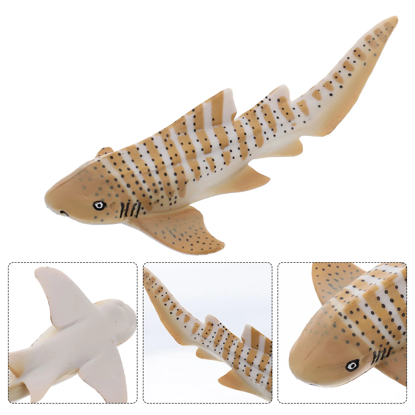 Marine Life Zebra Shark Model Toy Teaching Models Figurine Plaything Educational Animals Simulation Toys