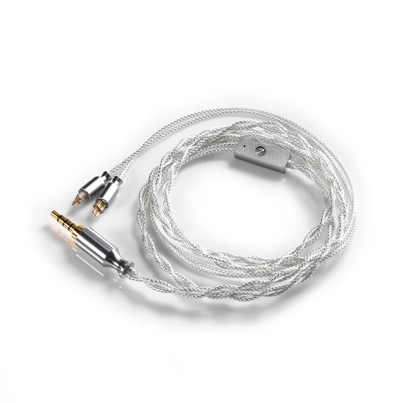 DD ddHiFi M120A 3.5mm Earphone Cable with MMCX and 2-Pin 0.78 Connector, Supports CTIA Standard In-line Controls and Microphone