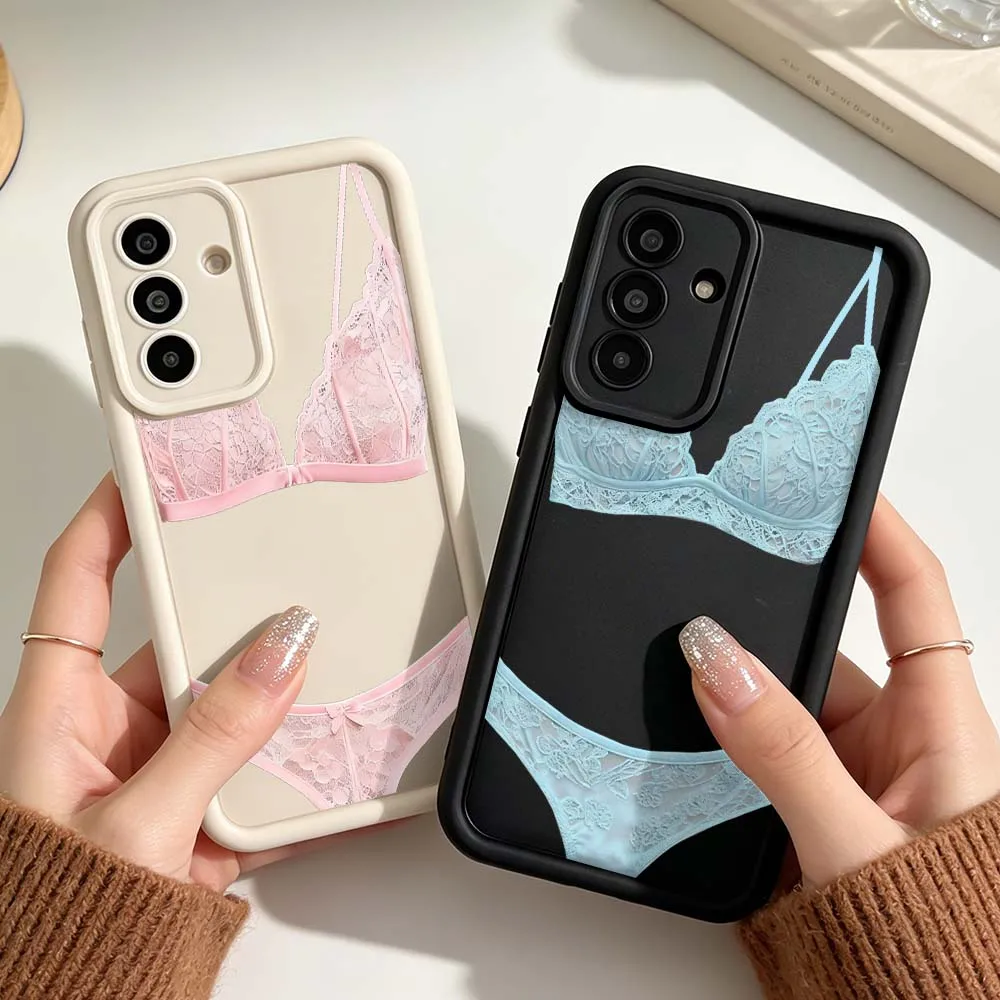Luxury Lace Lingerie For Samsung A03 A04 A05 A06 A07 A24 A23 A22 A21s A17 A16 A15 A14 A13 A12 5G Eye Ladder Phone Case