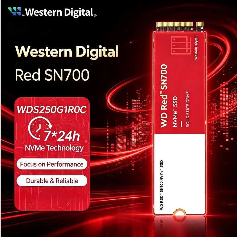 Western Digital Red SN700 M.2 NVMe SSD 500GB 1TB High Stability Solid State Drive Special For Network NAS Storage