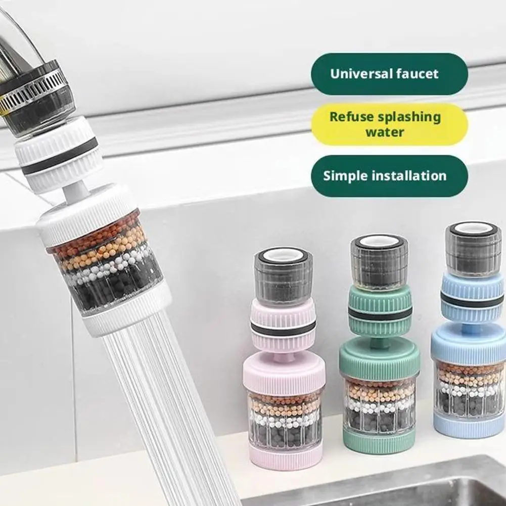 ก๊อกน้ํากรองน้ําห้องครัวก๊อกน้ําบ้านหมุนได้ในครัวเรือน Splash-proof Shower Water Saver ก๊อกน้ํากรองอุปกรณ์เสริม