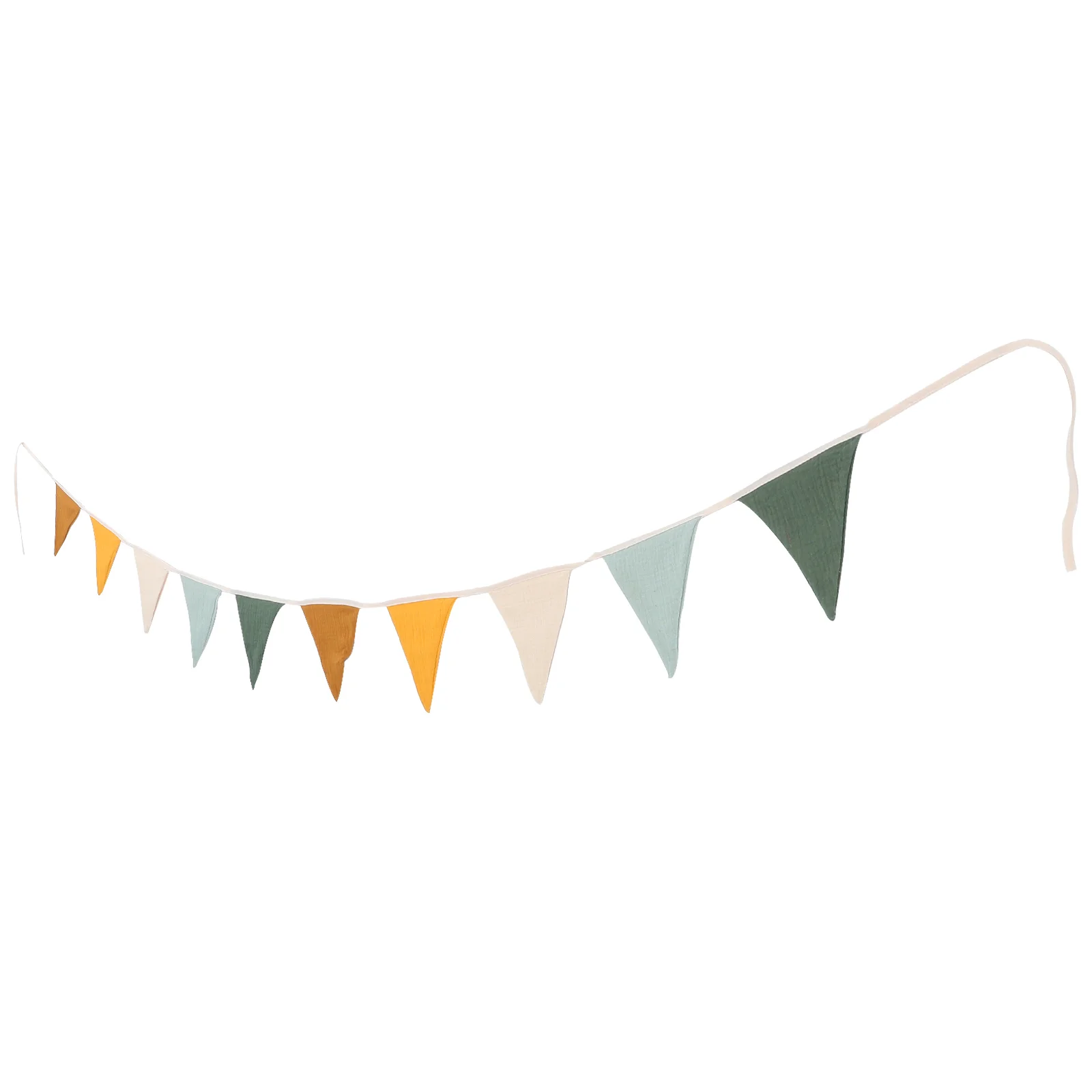 Bunting Decoration Kids Room Triangle Flags The Banner Weddings Cotton Birthday Party