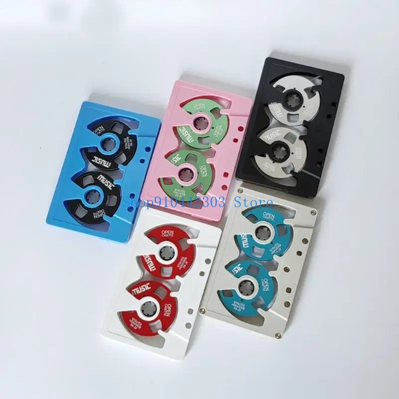 L4MD Double Side 45min Recording Tape Open Reel Metal Design Blank Cassettes Tape Retro Aesthetics Professional Use
