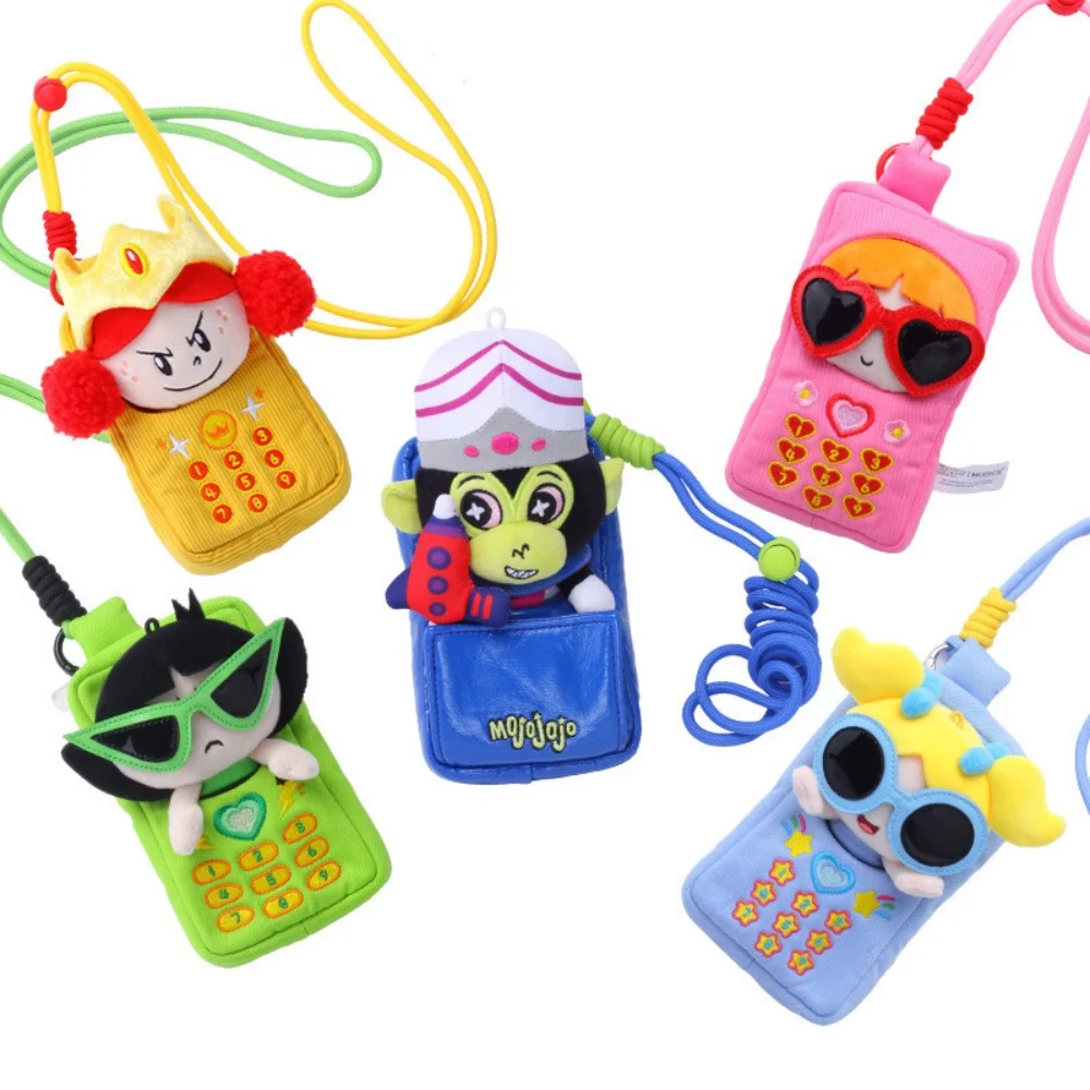 Genuine Anime The Powerpuff Girls Doll  Blossom Bubbles Buttercup Morbucks Collectible Plush Toy Backpack Ornaments Gifts