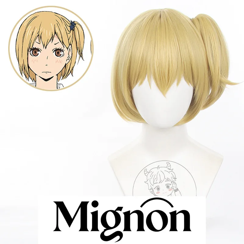 هايكيو!! Kiyoko Shimizu شعر مستعار تأثيري الشعر القصير محاكاة فروة الرأس النمر كليب ذيل حصان هالوين