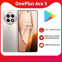 Original OnePlus Ace 5 Unlocked Snapdragon 8 Gen 3 6.78'' AMOLED Display Screen 80W SUPERVOOC Charge 6415mAh Battery Smart Phone