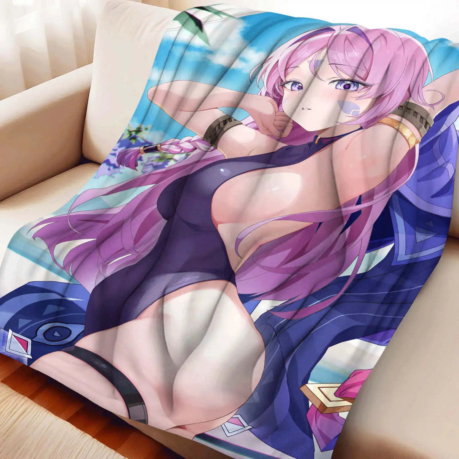 

Honkai Star Cyrene фланелевое одеяло теплое мягкое одеяло в стиле аниме многофункциональные универсальные одеяла