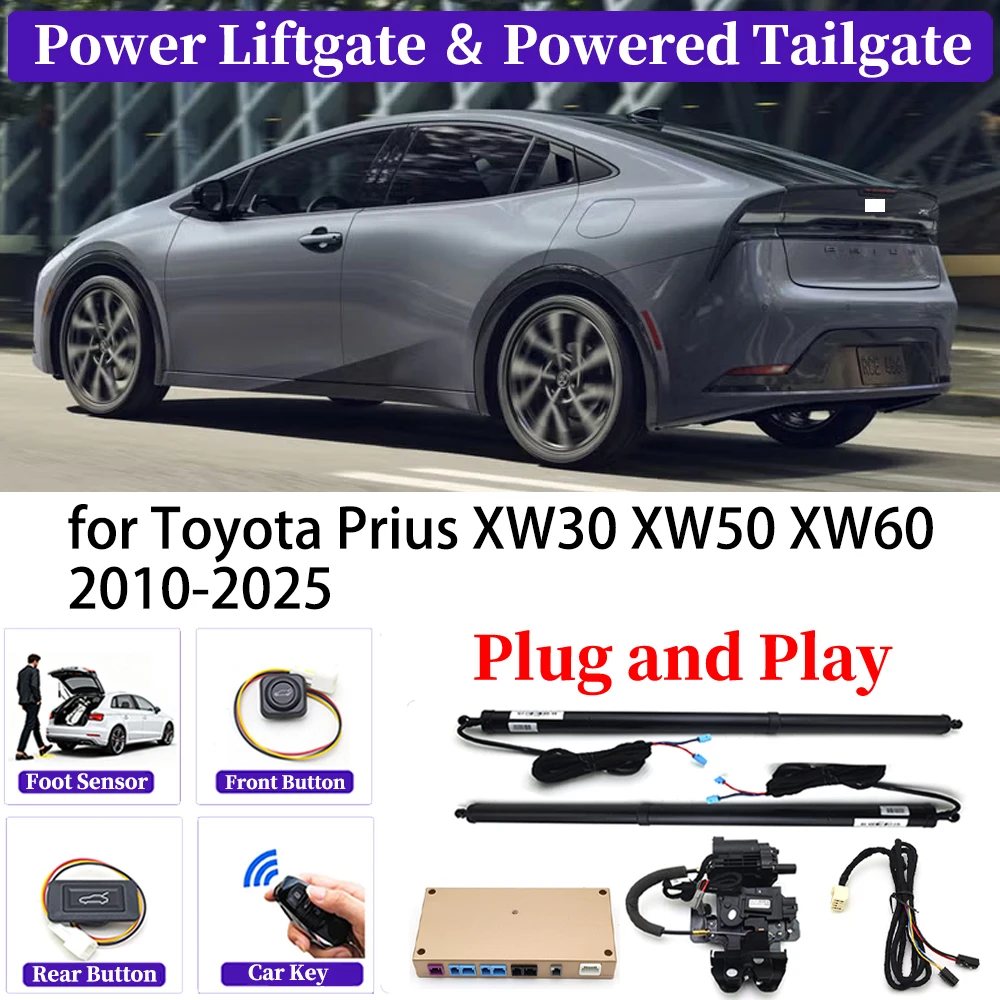 لتويوتا بريوس XW30 XW50 XW60 2010-2025 OEM ترقية مجموعة الباب الخلفي الكهربائي الأوتوماتيكي للسيارة نظام الباب الخلفي الذكي للسيارات #1