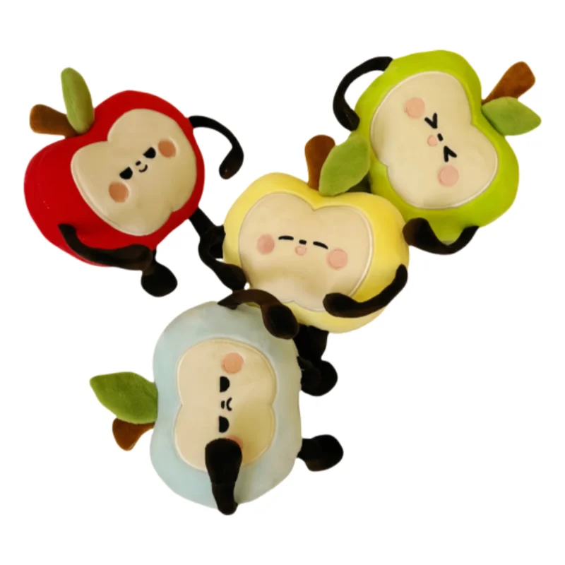 

Kawaii Apple Plush Toy Pillow Stuffed Apple Plush Pendant Soft Fruit Plush Key Chain Kids Christmas Birthday Gift Bag Decor 13cm