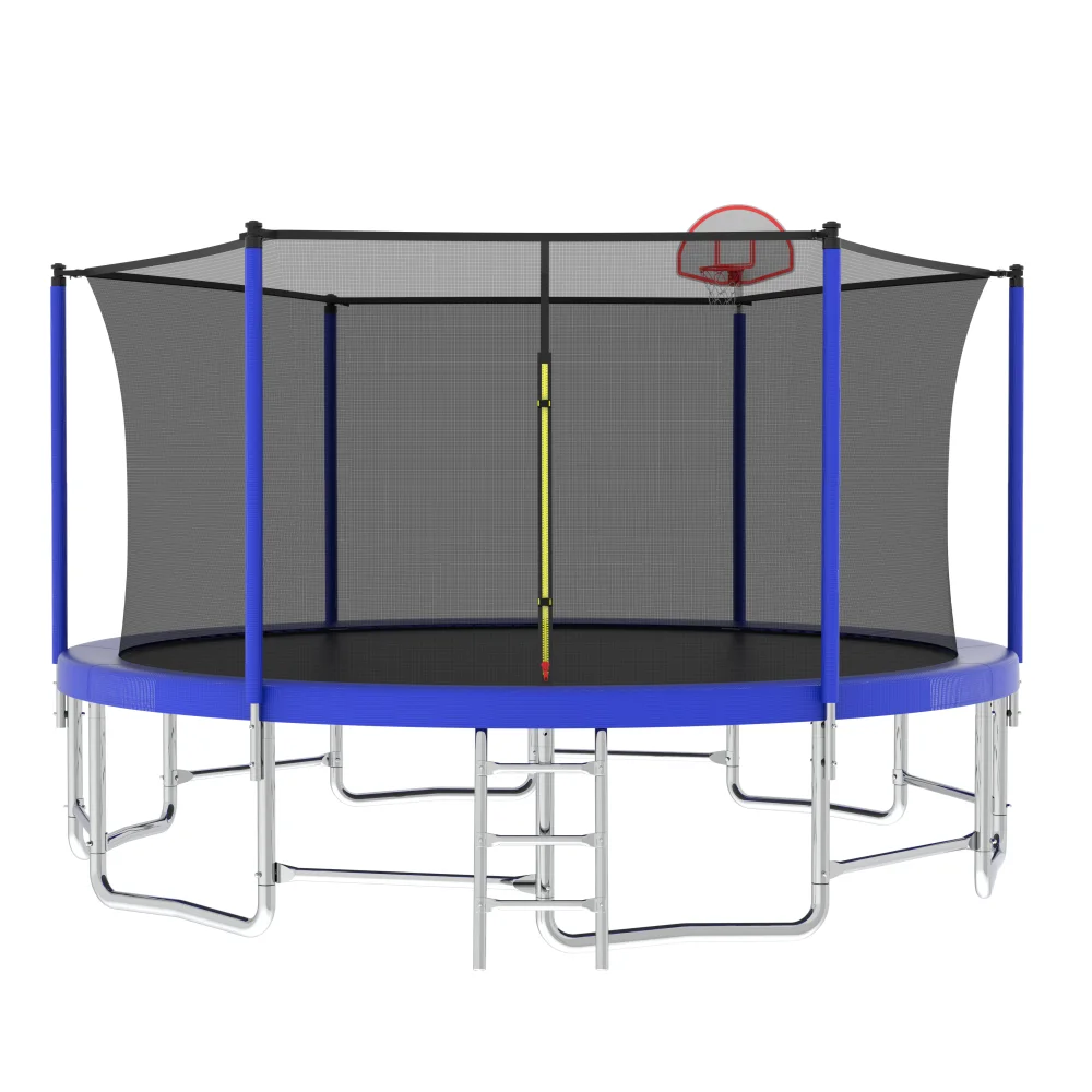 

15FT for Kids Children with Safety Enclosure Net Outdoor Backyards Large Recreational Trampoline