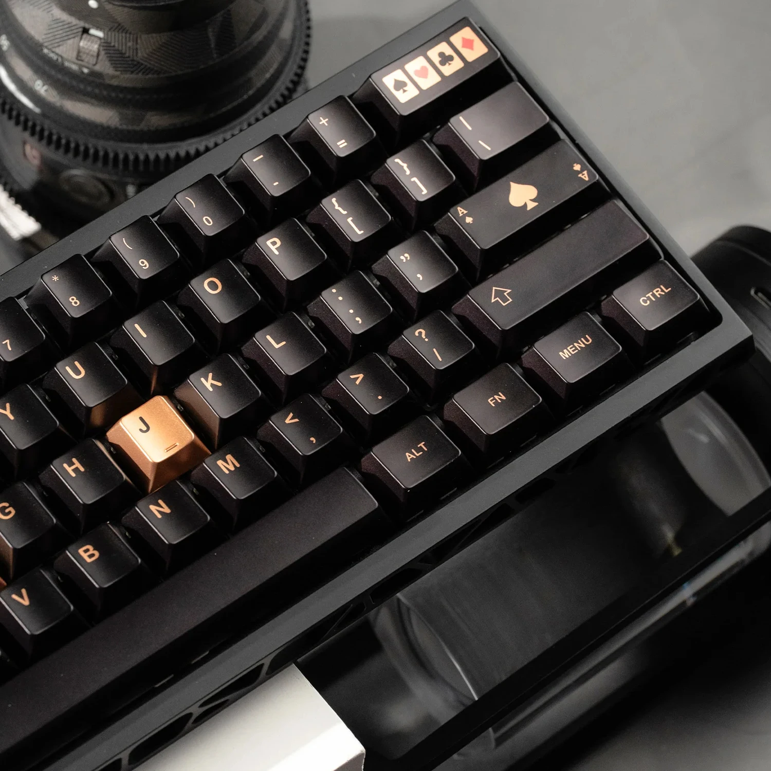 Womier 112-Key Metallic Coating Keycaps Metal Textured Dye Sub PBT Keycaps Cherry Profile for MX Switches Mechanical Keyboard