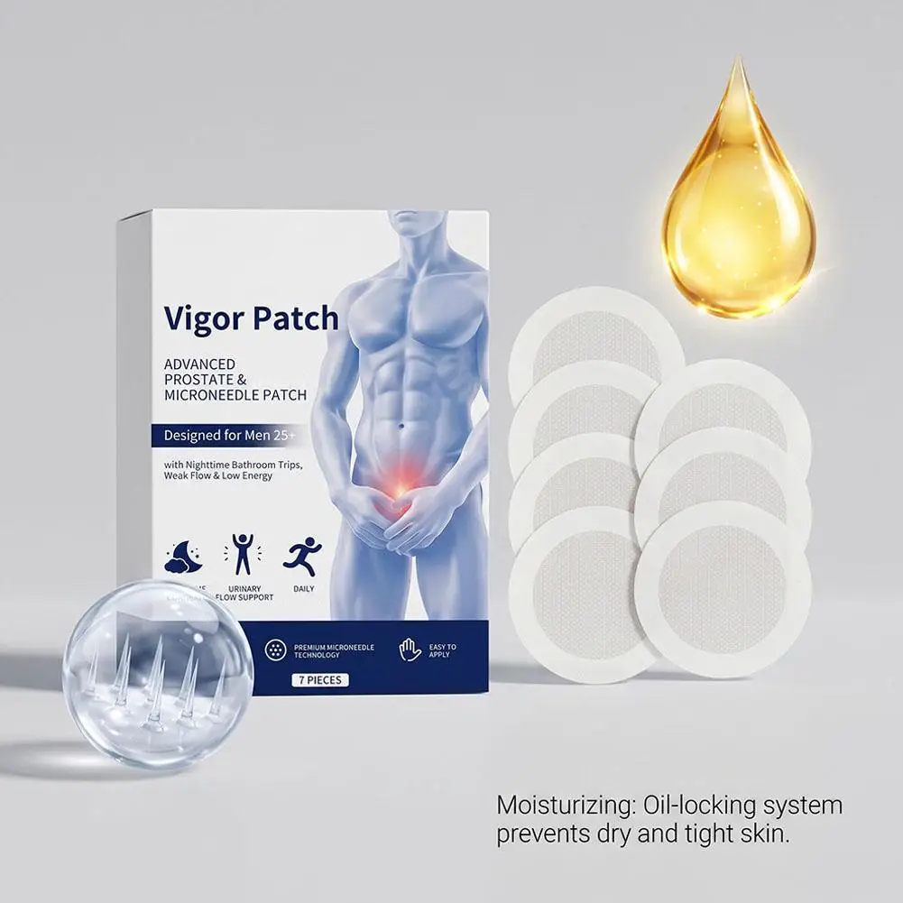 Men's Care Patch Prostate Vitality Micro Patch Mild Formula Relieves Fatigue Provides Energy Skin Friendly&moisturizing bodyCare