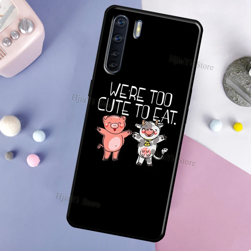 Vegan Vegetarians Animal Love Quotes Cover For OPPO A5 A9 A31 A53 2020 A1K A5S A15 A52 A72 A83 A91 F5 F7 Reno 2 Z 4 Pro Case