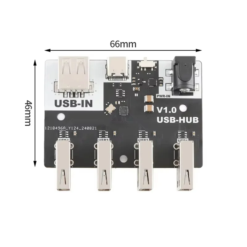 【B55AQ】2X USB Conector XL-USB USBHUB USB2.0 HUB Hub Controller a 4 porte Modulo di espansione USB 2.0 40 MB/S Chip CH334