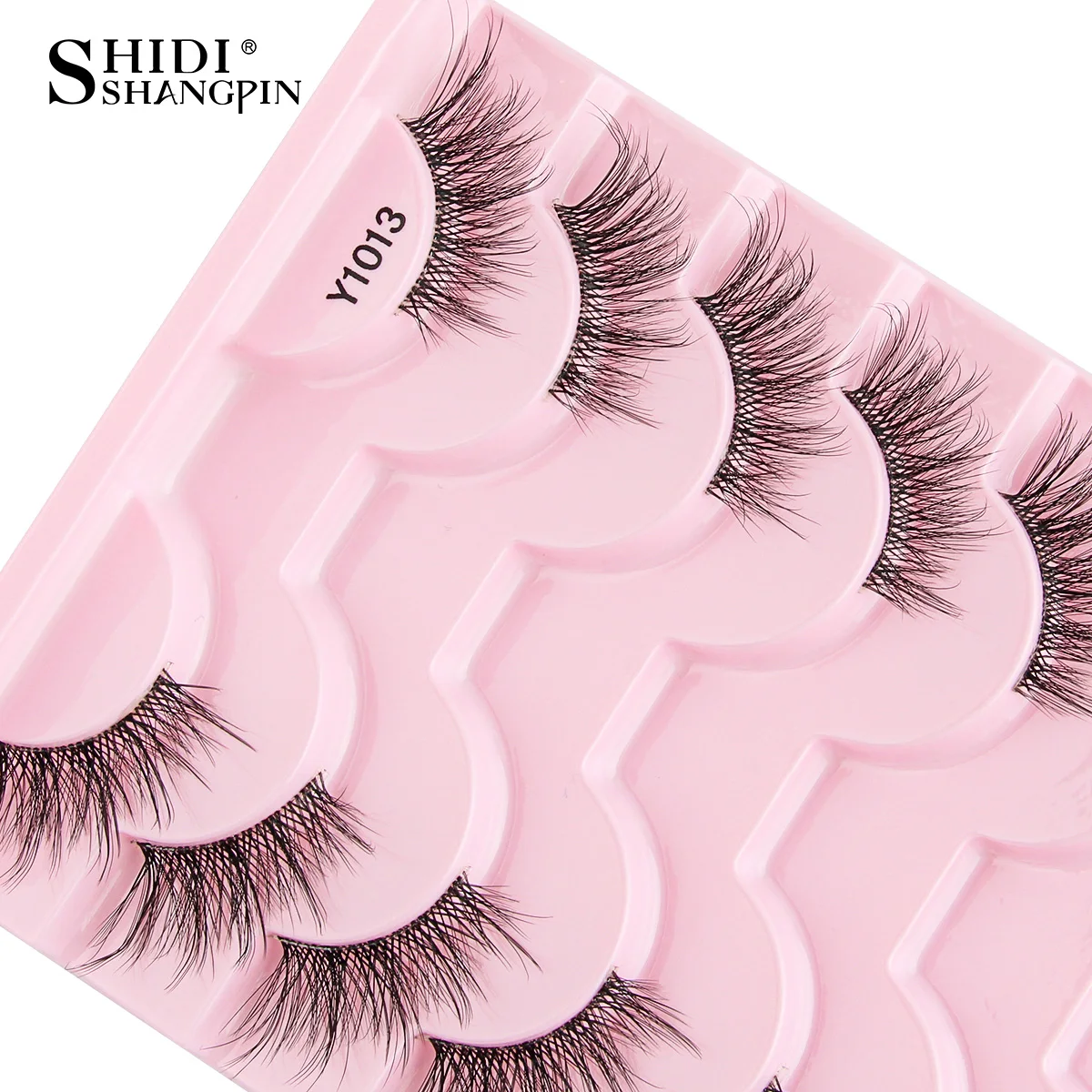 Neue Halbe Wimpern Falsche Wimpern 5/10 Paar 3D Nerz-Wimpern Natürliche Wimpernverlängerung Katzenaugen-Wimpern Make-up Faux Cils Fox Lash – Detail 26
