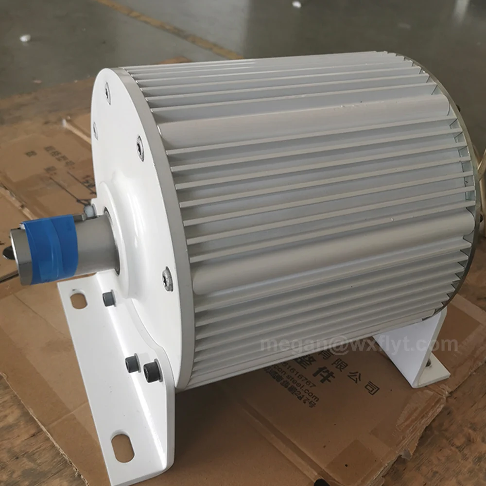 40KW 50KW 60KW منخفضة السرعة مولد المغناطيس الدائم 48 فولت-380 فولت منخفضة دورة في الدقيقة منخفضة الضوضاء PMG 3 المرحلة التيار المتناوب المولدات تستخدم لمحرك المحرك