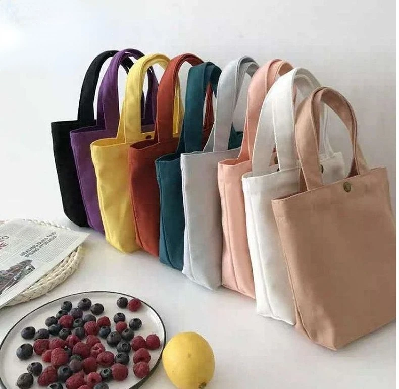 New Hand-held Mini Bag Solid Retro Shopping Handbags Ladies Vintage Tote Casual Shoulder Bag Wallet Hasp Bucket Bag