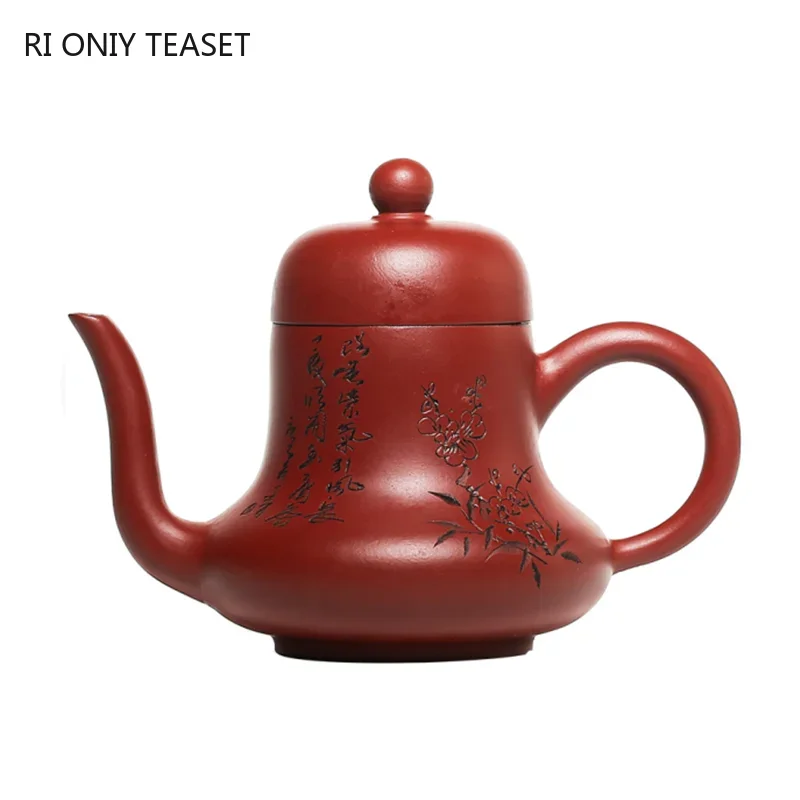 120ml Yixing Handmade Purple Clay Teapots Raw Ore Dahongpao Home Tea Pot Beauty Kettle Teaware Chinese Zisha Tea Set Accessories