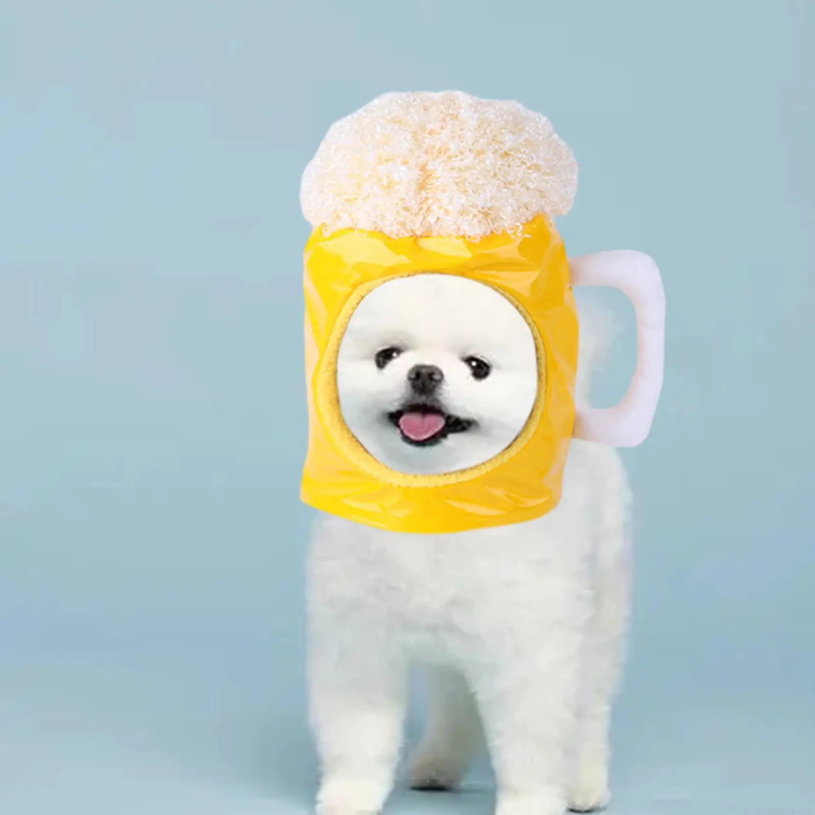 Sombreros divertidos para mascotas, accesorios de fotografía suaves, sombrero de modelado de cerveza, disfraz de cabeza de cachorro para fiesta de Cosplay, divertido, creativo, Invierno