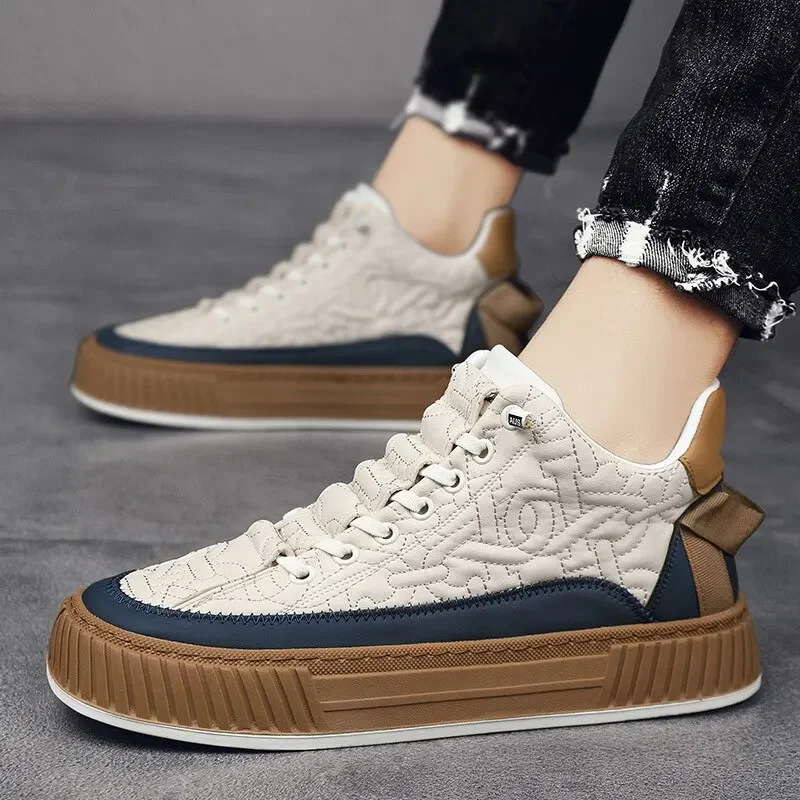 Men Chunky Sneakers Fashion Light Non-slip Luxury Brand Men's Sneakers 2024 Designer Male Casual Board Shoe Man's Vulcanize Shoe