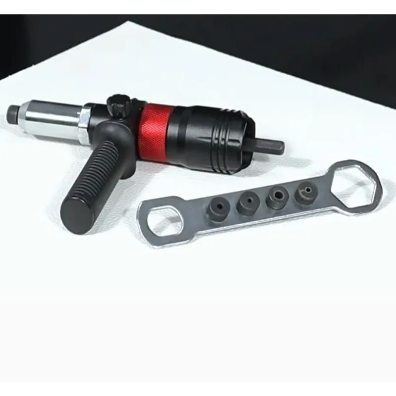 Electric drill riveting conversion head, core pulling nail tool, aluminum alloy main body portable model