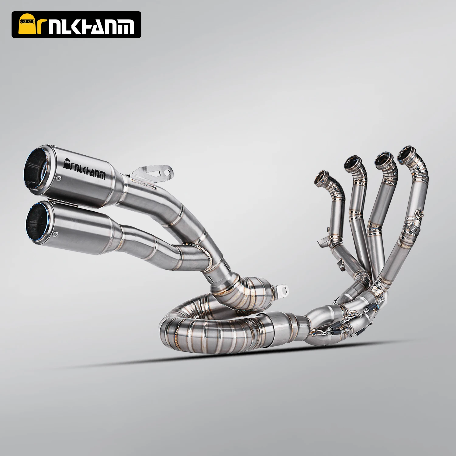For QJ 921 motorcycle exhaust system modification full section Ti. alloy with high position muffler for SAI921 Super921