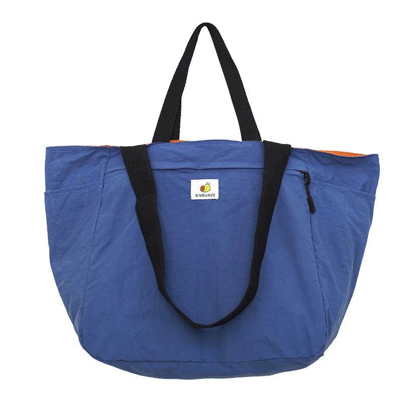 

Women handbags.Large-capacity nylon cloth bag female 2025 new commuter handbag short-distance one-shoulder double-sided Tote bag