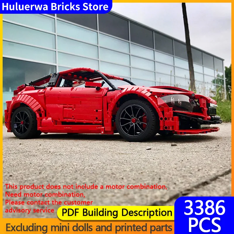 

Speed Racing Car Model MOC Building Bricks CR-Z Top Tier Sports Car Modular Technology Gifts Holiday Assemble Children Toys Suit