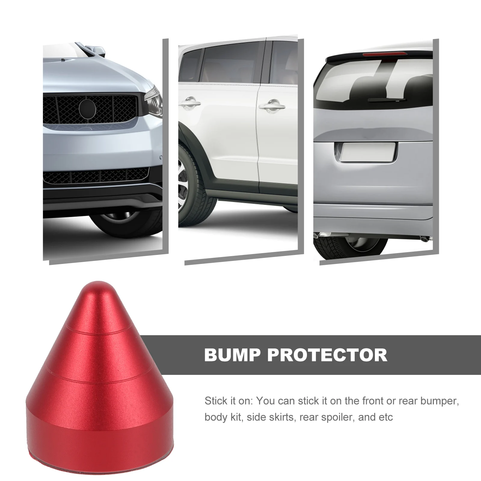 

Cute Protectors Anti Collision Spike Guards Stickers Front Rear Bumper Spike Guard Decorative Car Accessories Easy Installation