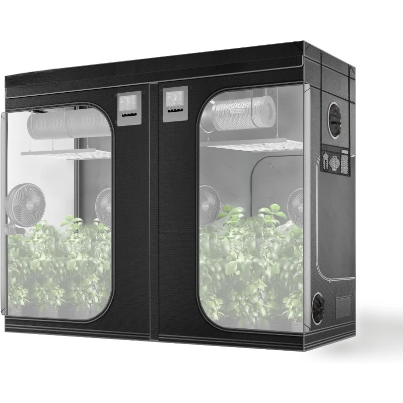 

Advance Grow Tent, 96”x48”x80” Thickest 1 in. Poles, Highest Density 2000D Diamond Mylar Canvas, 8x4 for Hydroponics Indoor