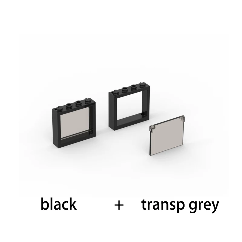 20pcs MOC compatible with 60594 60603 60608 building block parts 1x4x3 window frame MOC creative DIY technology parts