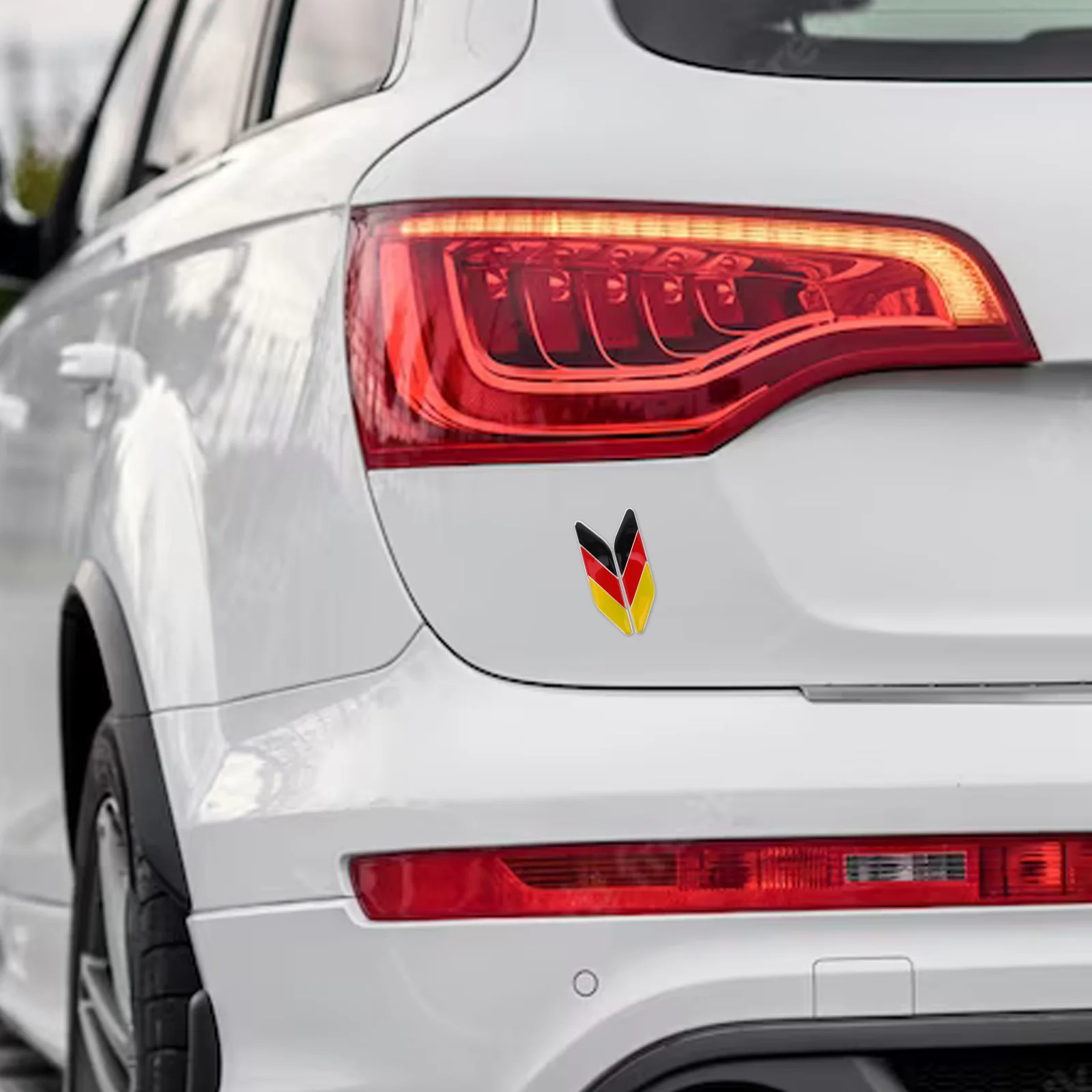 

Car Body Stickers 3D German Flag Badge Durable Scratch Protection Universal Fit For Car Exterior Decoration Bump Hood
