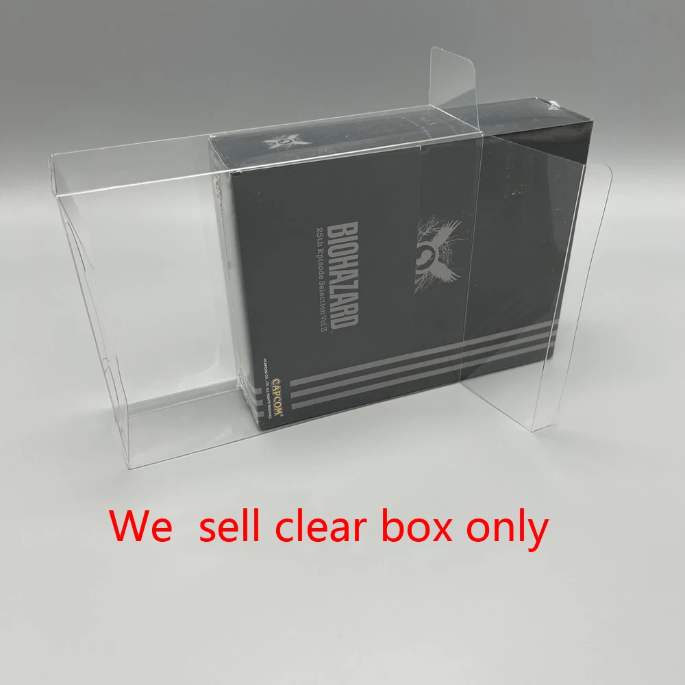 

10 pcs a lot Transparent storage box protection box for Biohazard 25th anniversary episode selection game box