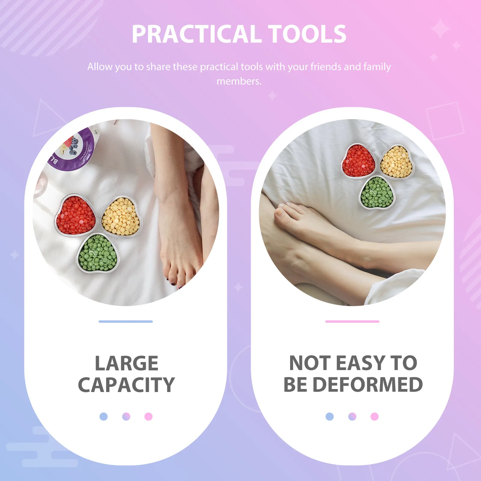 

Набор из 12 алюминиевых чаш для плавления воска, большой емкости, для восковых гранул, пригодные для использования в духовке, инструмент для депиляции, для домашнего использования