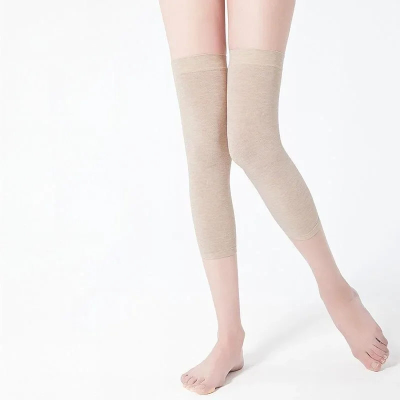 وسادات ركبة قطنية رفيعة ملونة لدفء تكييف الهواء للربيع والصيف، وسادات رفيعة قابلة للتمدد ومسامية للركبة