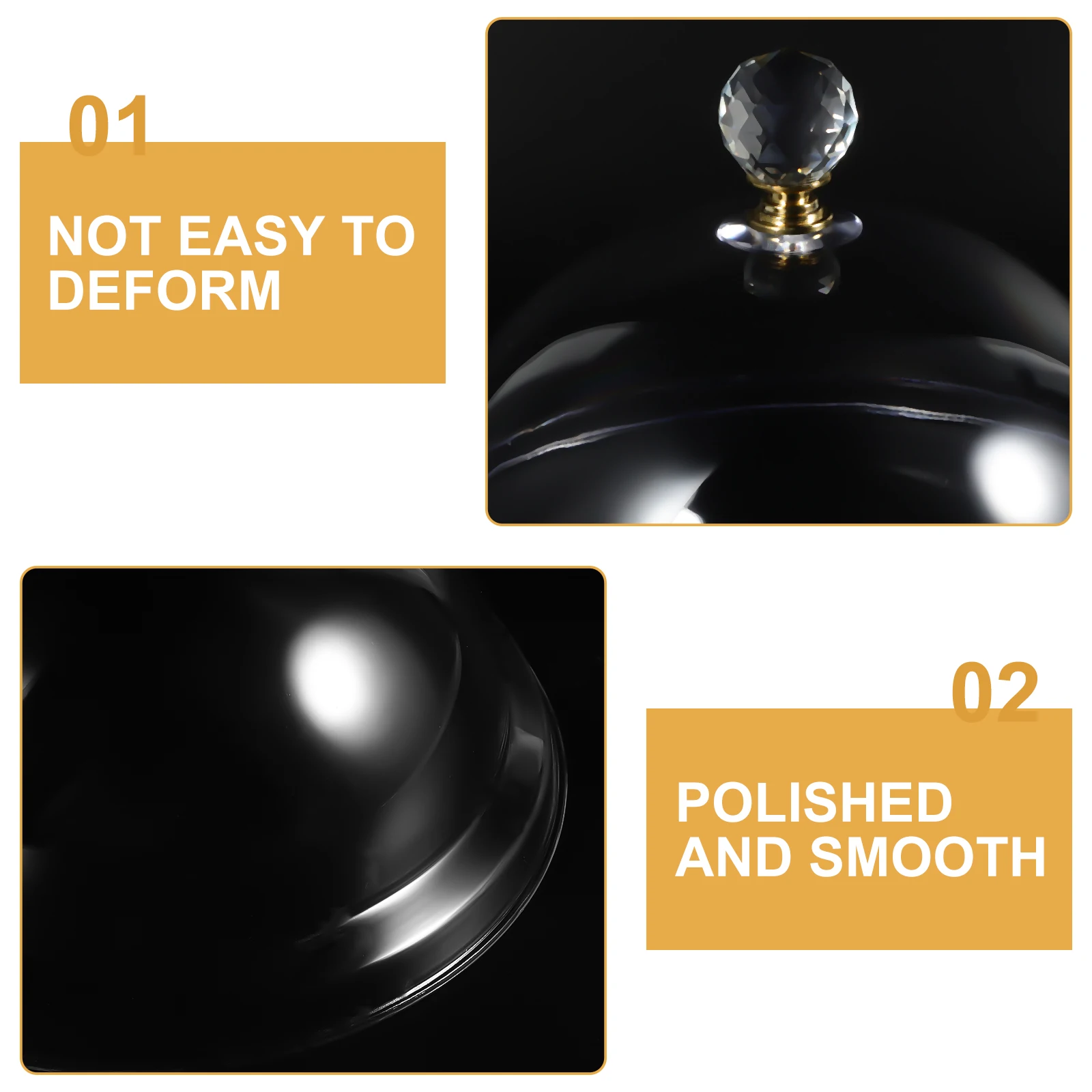 

Fresh Cover Cloche For Food Clear Cake Dome Lids Transparent Protective Covers Reusable Buffet Dessert Stand Household Kitchen