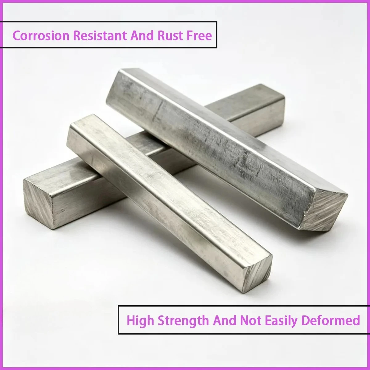 Size 3x3-60x60mm 304 stainless steel square rod is used for decorative structures