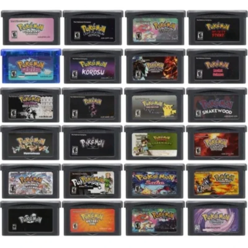 

GBA Game Cartridge 32 Bit Video Game Console Card Pokemon Series Ultraviolet Glazed Flora Sky Korosu Victory Fire for GBA/NDS