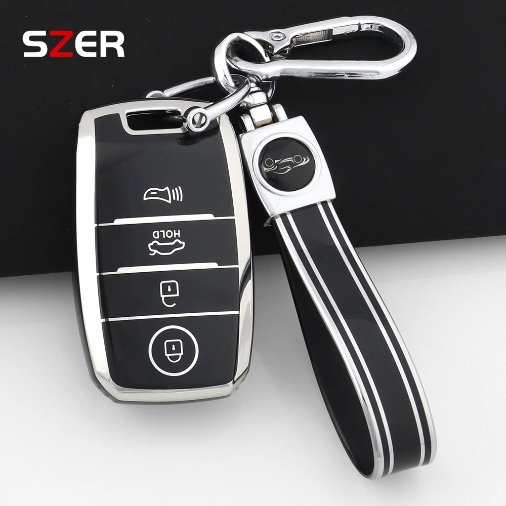 4 Buttons Shell For KIA Rio Rio5 Sportage Ceed Cerato K3 KX3 K4 K5 Sorento Optima Picanto TPU Car Remote Smart Key Case Cover