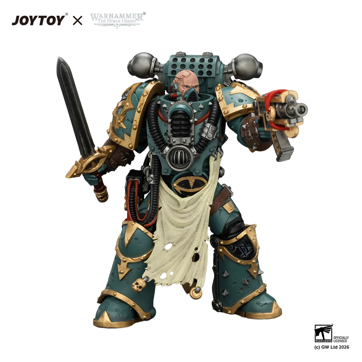 JOYTOY Warhammer "The Horus Heresy" 1/18 Action Figures Sons of Horus Maloghurst the Twisted, the Warmaster's Equerry view 4