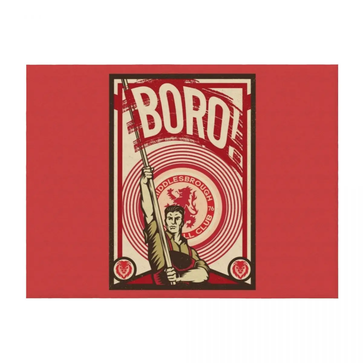 

Middlesbrough The Boro Throw Blanket Soft Plaid Large Blankets Sofas Of Decoration anime Blankets