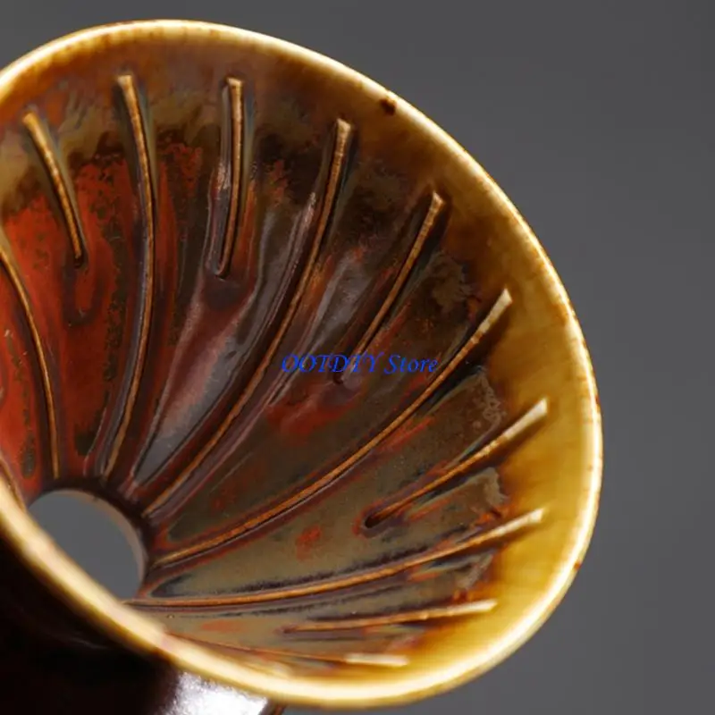367A Modern Ceramic Pouring Over Coffee Set V 60 460ml Compact And Functional