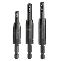 Self Centering Drill Bit Set, For 1/4 In Hex Shank Drill, Countersink Drill Bits For Wood And Hole 3/32In, 7/64In, 1/8In