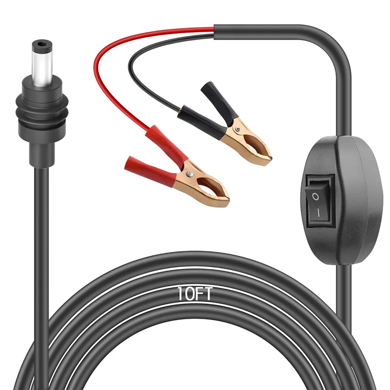 

SOFT-For Starlink Mini Accessories 12V Adapter Alligator Clips Direct To Battery 12V-48V DC Power Cable
