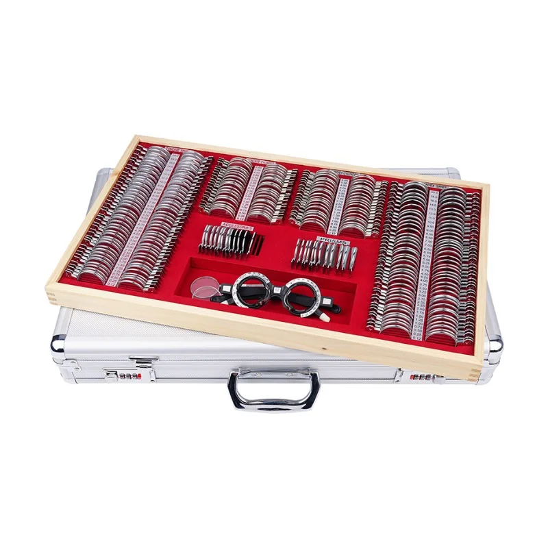 Optometry Metal Ring Glasses Equipment266Optometry Lens Box Insert Box Optometry Disc Aluminum Box 266Insert Foreign Trade Model